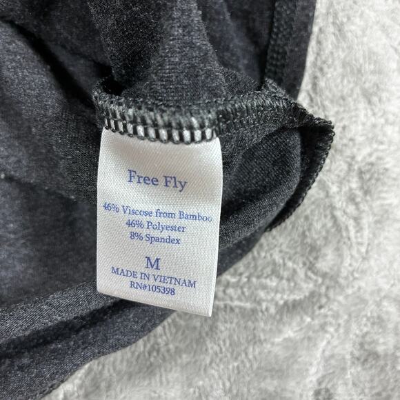 Free Fly Bamboo Performance T Shirt Womens Medium Grey Long Sleeve Soft Capsule - Picture 5 of 7